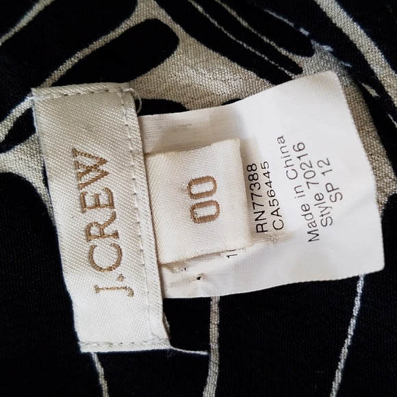 J Crew Women's Shift Dress Jules Fanfare Size 00 - Picture 6 of 8